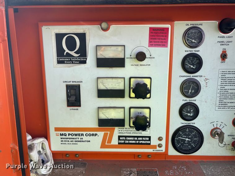 image for item EQ6002 Whisperwatt DCA 25SSIU generator