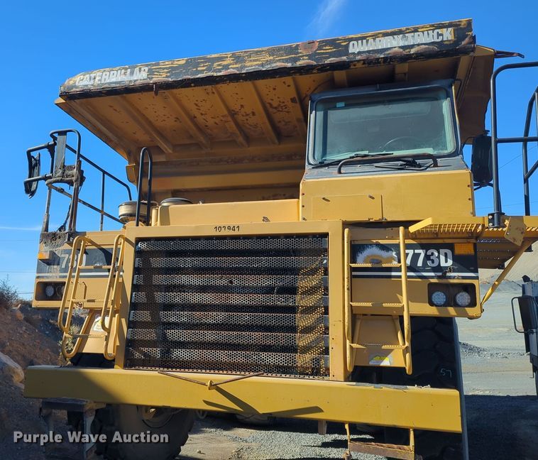 image for item ER4583 2000 Caterpillar 773D haul truck