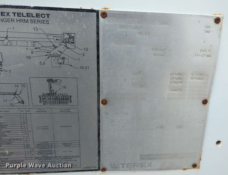 image for item ER4596 2006 Ford F750 Super Duty bucket truck