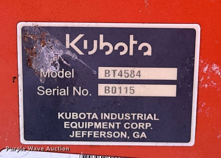 image for item ER4650 Kubota BT4584 excavator bucket