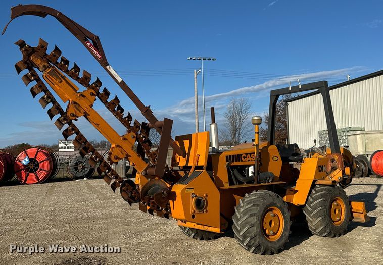 image for item LH9286 1981 Case DH4 trencher with trailer