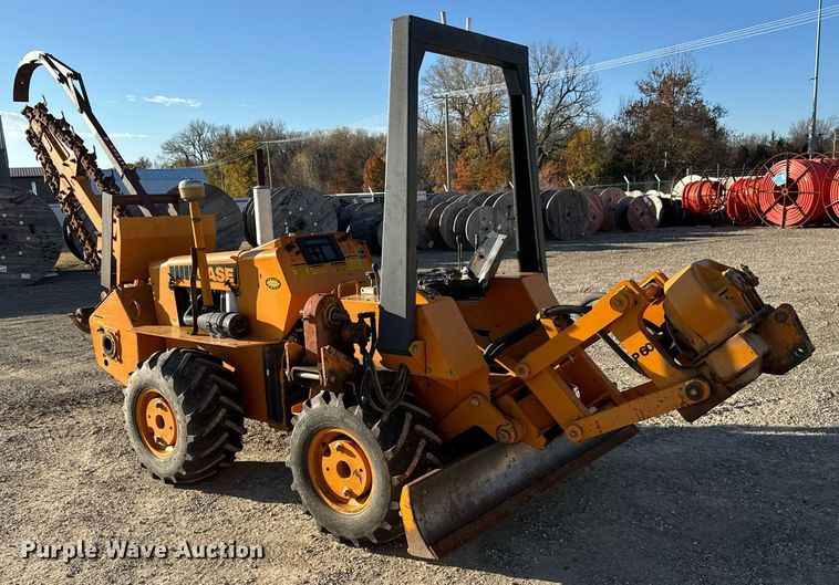 image for item LH9286 1981 Case DH4 trencher with trailer