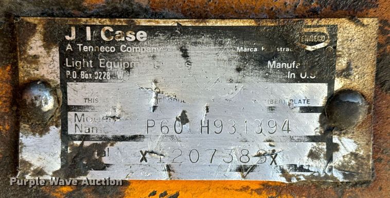 image for item LH9286 1981 Case DH4 trencher with trailer