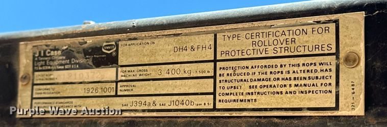 image for item LH9286 1981 Case DH4 trencher with trailer