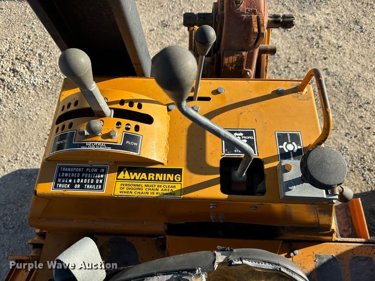 image for item LH9286 1981 Case DH4 trencher with trailer