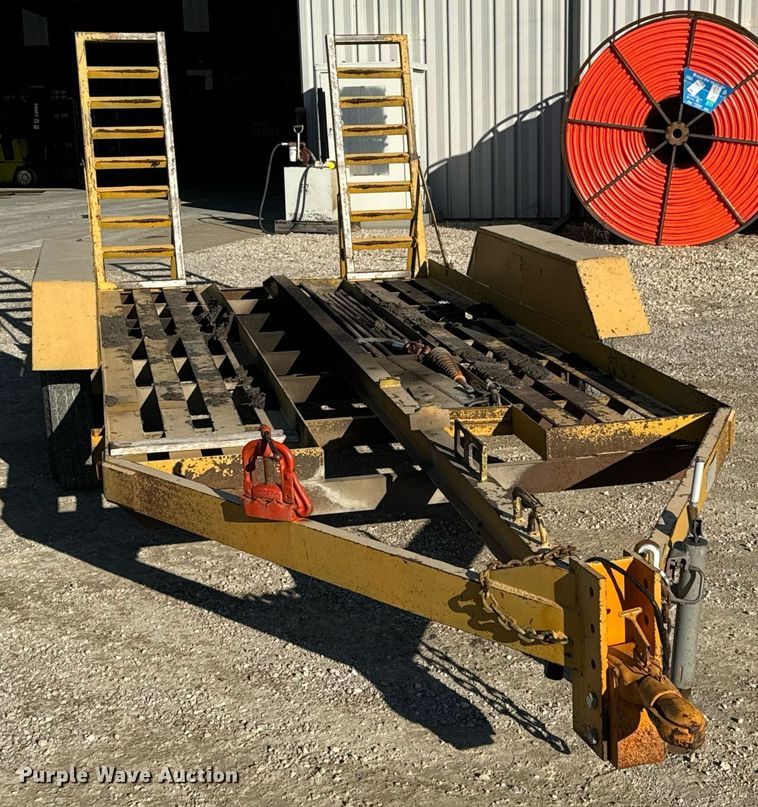 image for item LH9286 1981 Case DH4 trencher with trailer