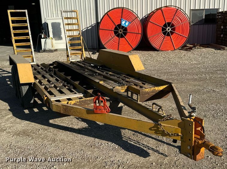 image for item LH9286 1981 Case DH4 trencher with trailer