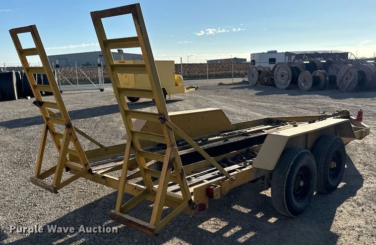 image for item LH9286 1981 Case DH4 trencher with trailer