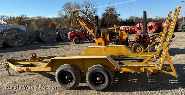 image for item LH9286 1981 Case DH4 trencher with trailer