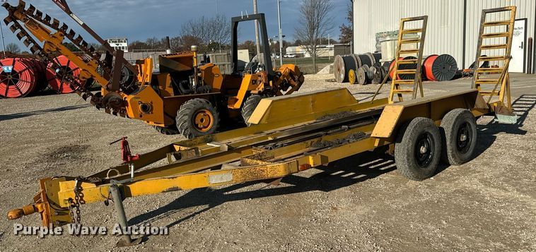 image for item LH9286 1981 Case DH4 trencher with trailer