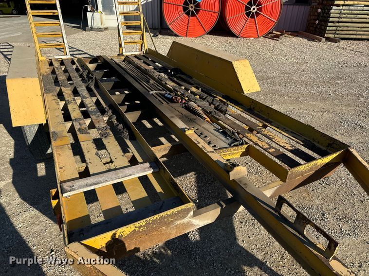 image for item LH9286 1981 Case DH4 trencher with trailer