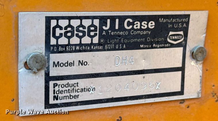 image for item LH9286 1981 Case DH4 trencher with trailer