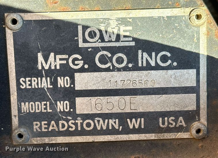 image for item LH9317 Lowe 1650E skid steer auger