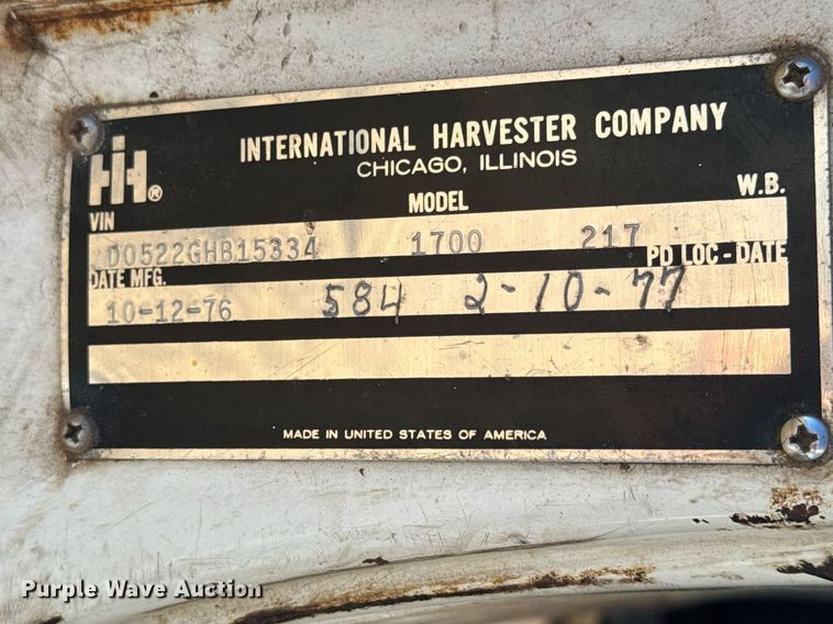 image for item LH9328 1977 International Harvester Loadstar 1700 bucket truck