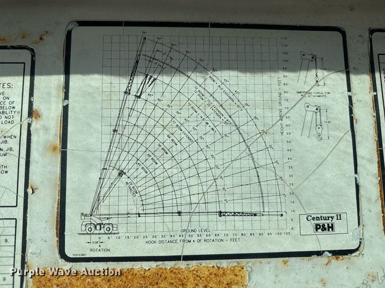 image for item LH9348 1989 P&H Century 122 crane