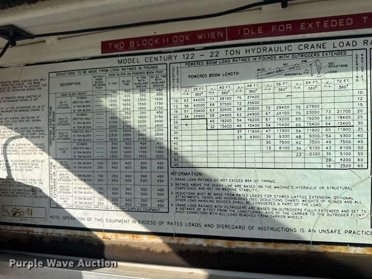 image for item LH9348 1989 P&H Century 122 crane