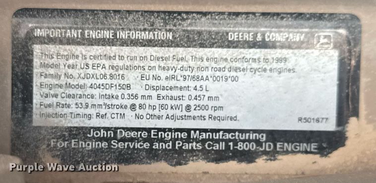 image for item LH9351 1999 CompAir LeRoi Q185DJ-E air compressor