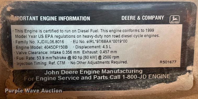 image for item LH9353 1999 CompAir LeRoi Q185DJ-E air compressor