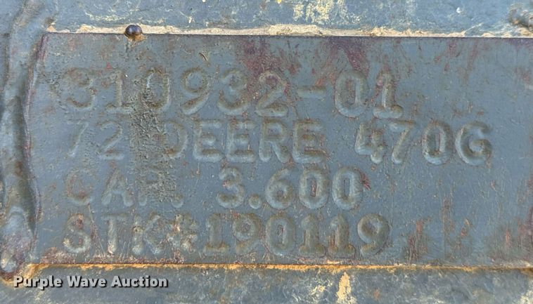 image for item LH9370 TAG excavator bucket