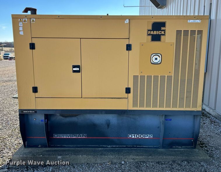 image for item NJ9617 2001 Olympian D100P2 generator