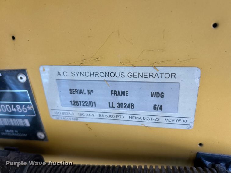 image for item NJ9617 2001 Olympian D100P2 generator