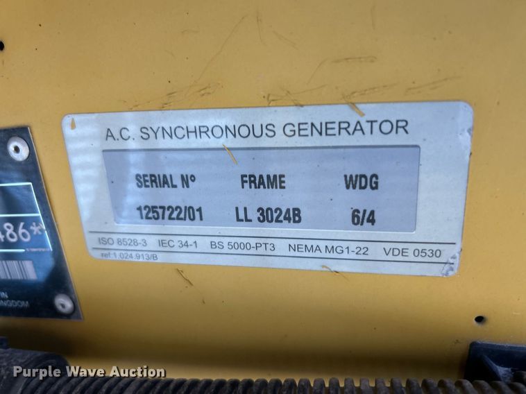 image for item NJ9617 2001 Olympian D100P2 generator