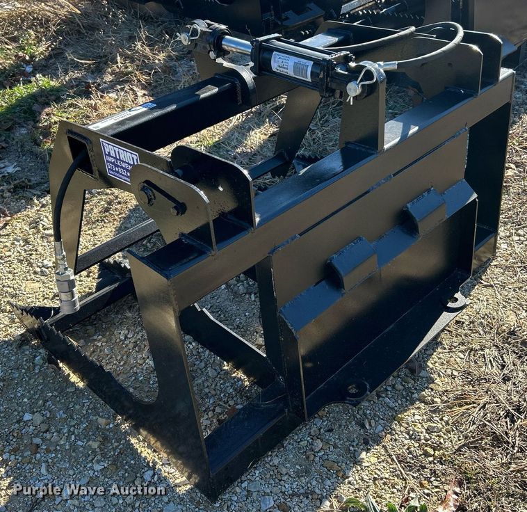 image for item NJ9618 Patriot Implements skid steer grapple bucket