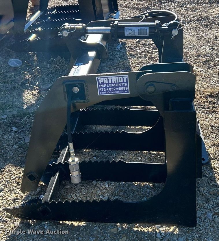 image for item NJ9618 Patriot Implements skid steer grapple bucket