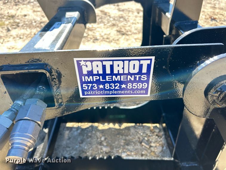 image for item NJ9622 Patriot Implements skid steer grapple bucket