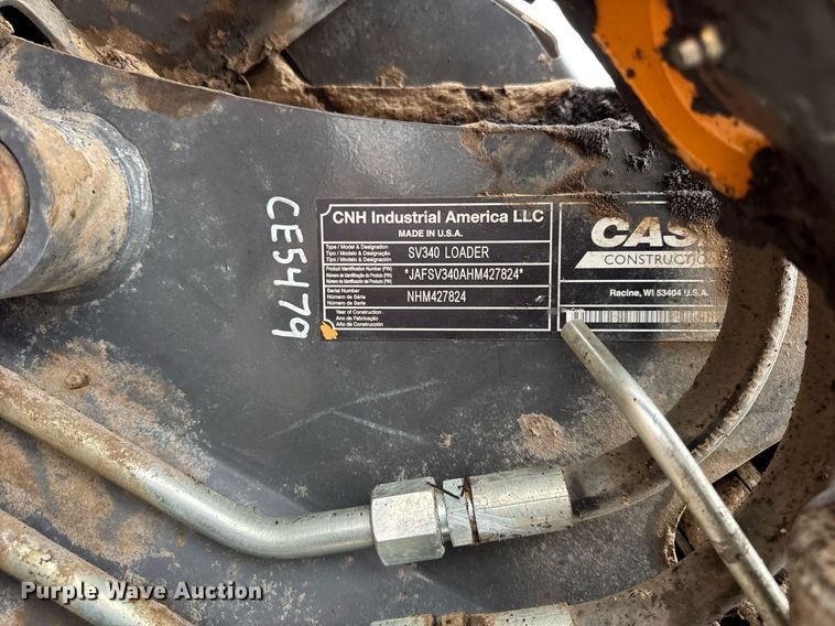 image for item OG9724 2017 Case SV340 skid steer loader