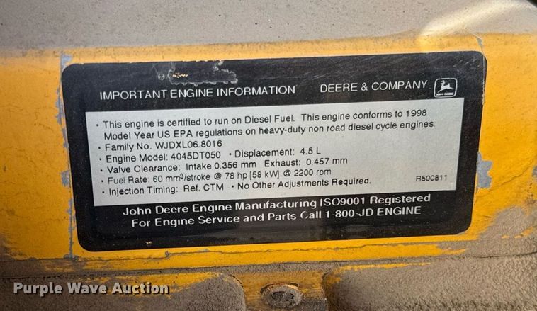 image for item OG9733 1998 John Deere 488E forklift