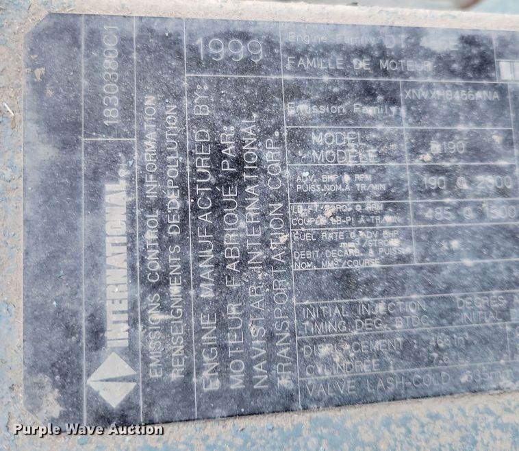 image for item OH9408 1999 International  4700 bucket truck