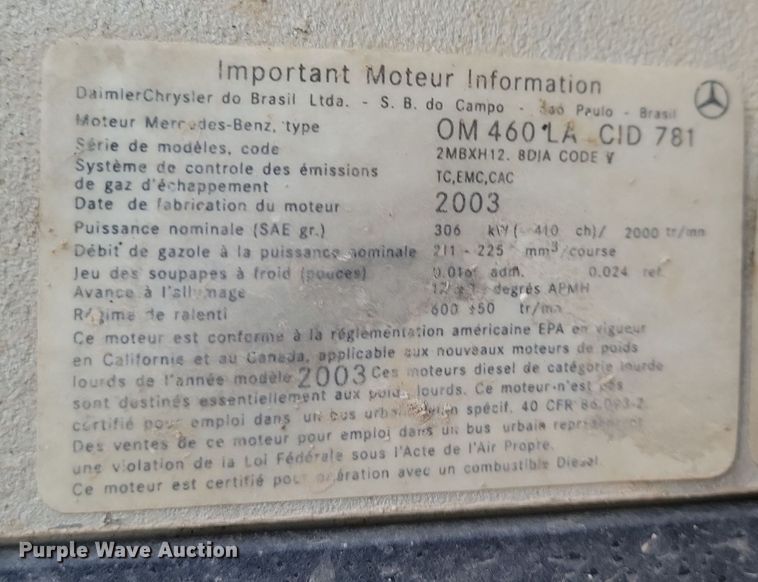 image for item OH9417 2004 Sterling LT9500 dump truck