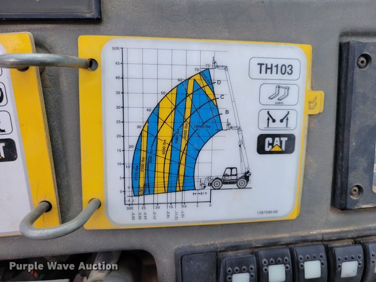 image for item OH9462 1997 Caterpillar TH103 telehandler