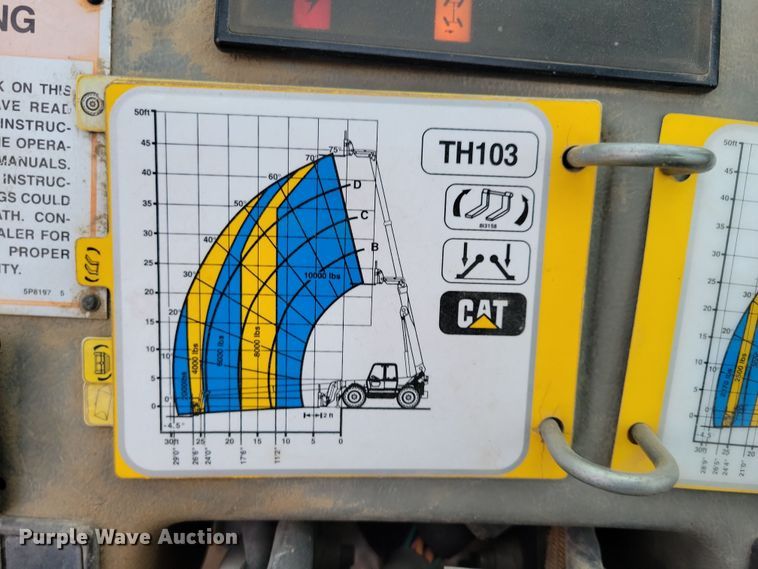 image for item OH9462 1997 Caterpillar TH103 telehandler