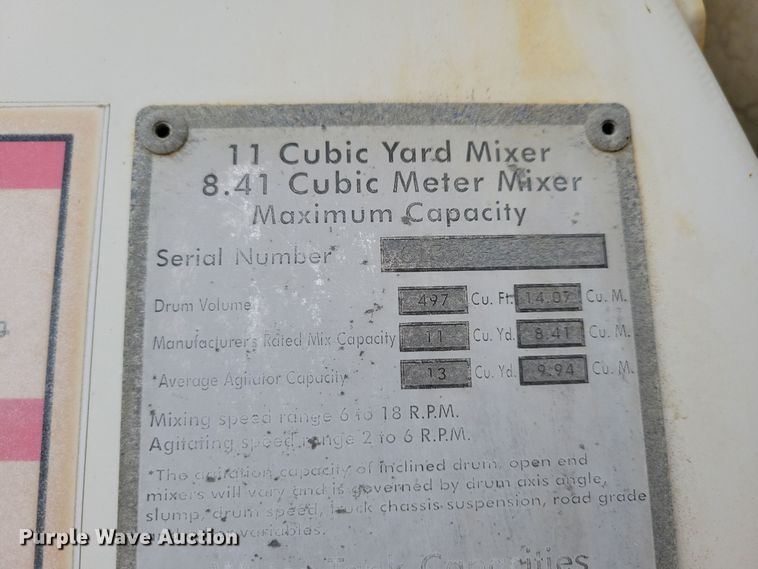 image for item OH9464 2001 International 5500i ready mix truck