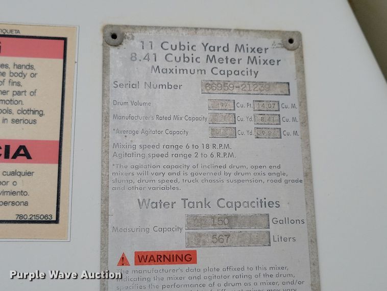 image for item OH9465 2004 International 5500i ready mix truck