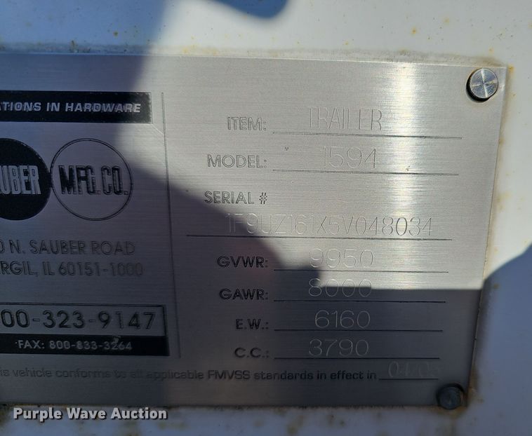 image for item OJ9215 Sauber Trailer 1594 Oil filtration trailer