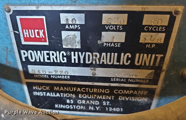 image for item OJ9238 Huck 940-220 hydraulic power unit