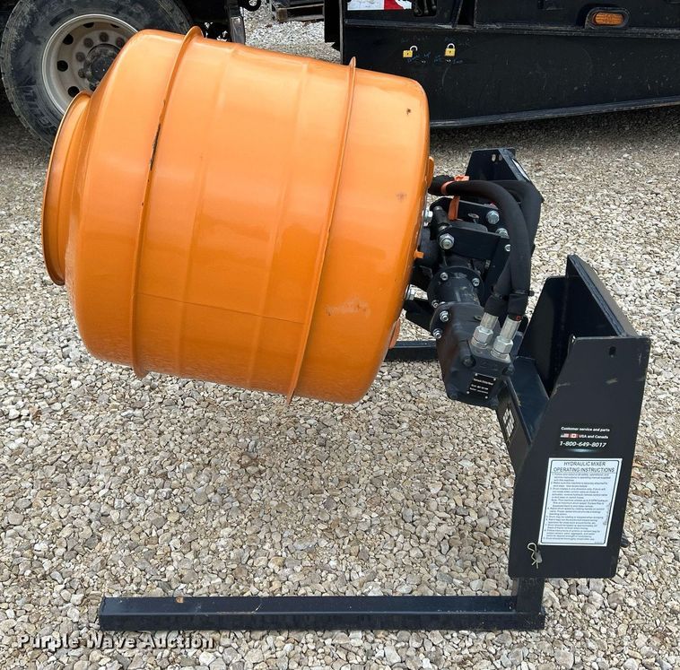 image for item OJ9282 2024 Land Honor CRM-11-65V skid steer concrete mixer