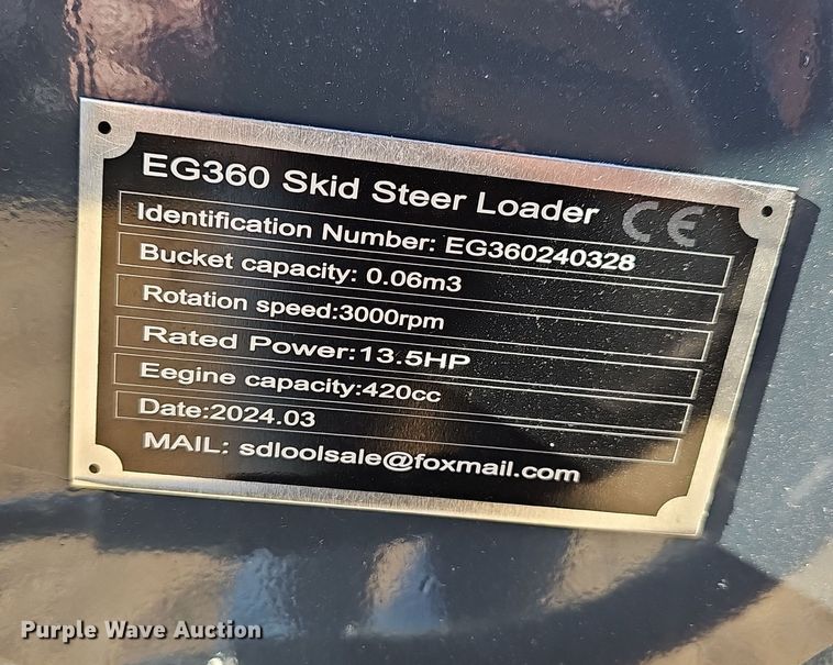 image for item OJ9311 2024 EGN EG360 compact utility loader