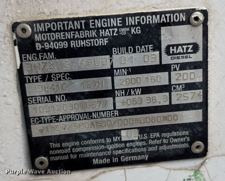 image for item OK9308 2003 US Jetting Inc 4018-300TRL sewer jetter trailer