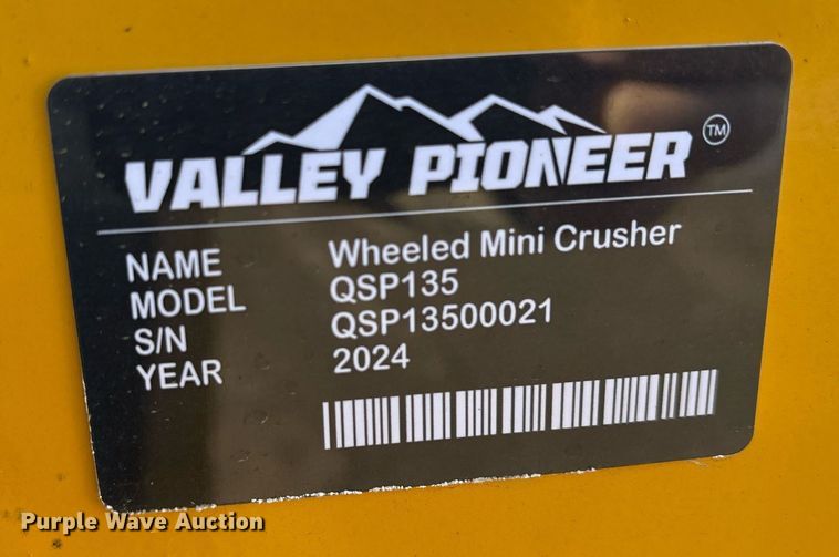 image for item OK9332 2024 Valley Pioneer QSP135 jaw crusher