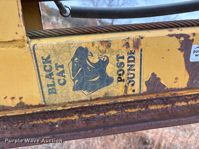 image for item OK9438 Black Cat skid steer post driver