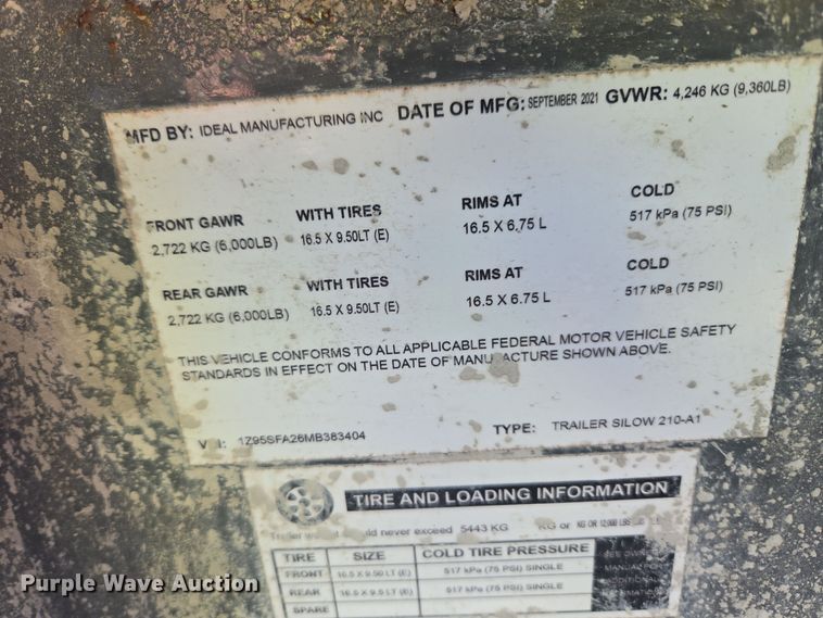 image for item YA0079 2021 Fast-Way Silow 210A1 cement silo