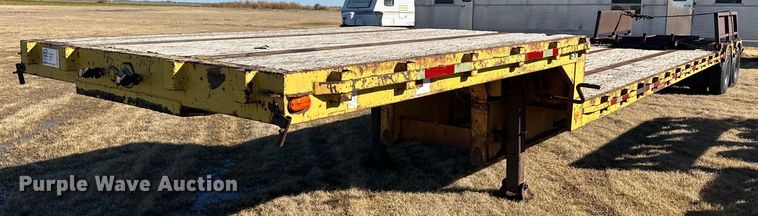 image for item DM2731 1979 Transcraft drop deck equipment trailer