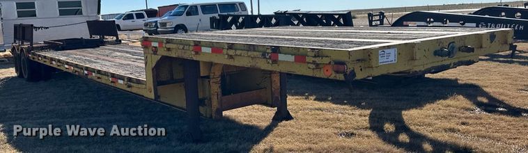 image for item DM2731 1979 Transcraft drop deck equipment trailer