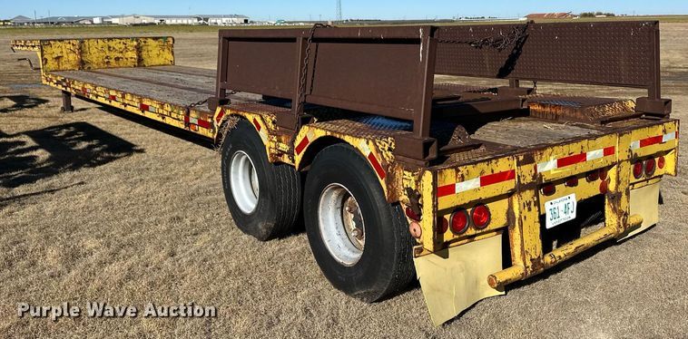 image for item DM2731 1979 Transcraft drop deck equipment trailer