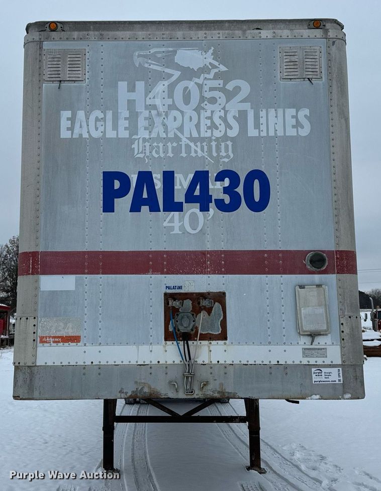 image for item DP6784 1999 Wabash 40TAV dry van trailer