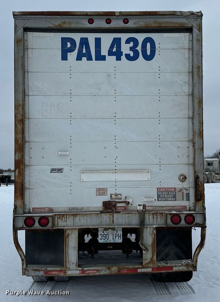 image for item DP6784 1999 Wabash 40TAV dry van trailer